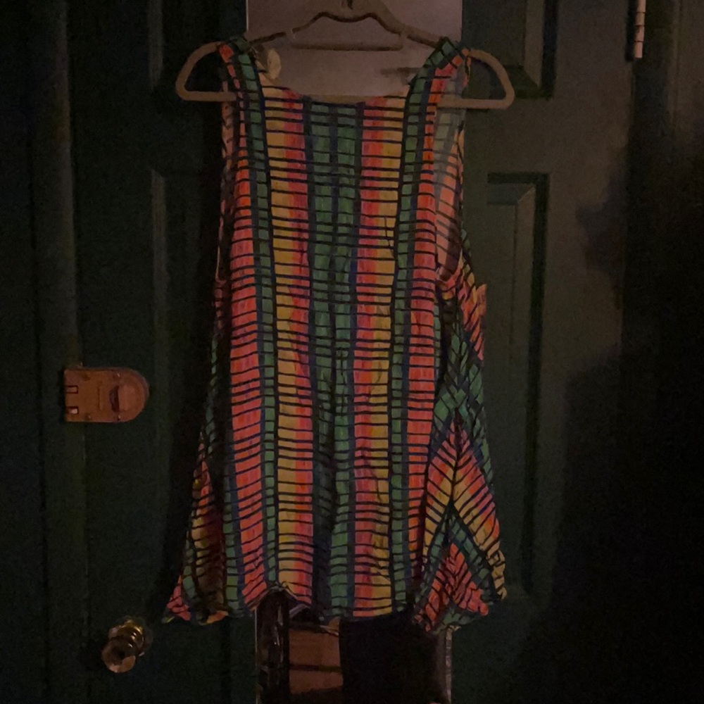 Mara Hoffman Swim Rainbow Cover Up Dress with Pockets size Large